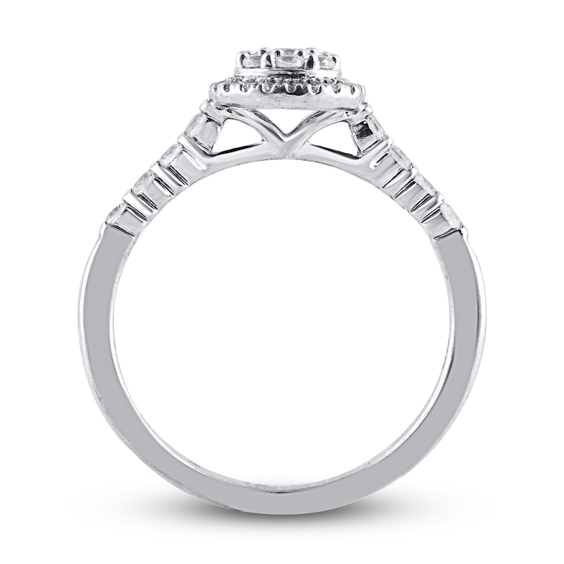 Main Image 2 of Diamond Engagement Ring 3/8 ct tw Round 14K White Gold