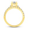 Thumbnail Image 2 of Diamond Bridal Set 1-1/2 ct tw Princess/Round 14K Yellow Gold