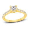 Diamond Bridal Set 1-1/2 ct tw Princess/Round 14K Yellow Gold