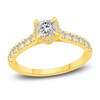 Thumbnail Image 4 of Diamond Bridal Set 1-1/2 ct tw Princess/Round 14K Yellow Gold