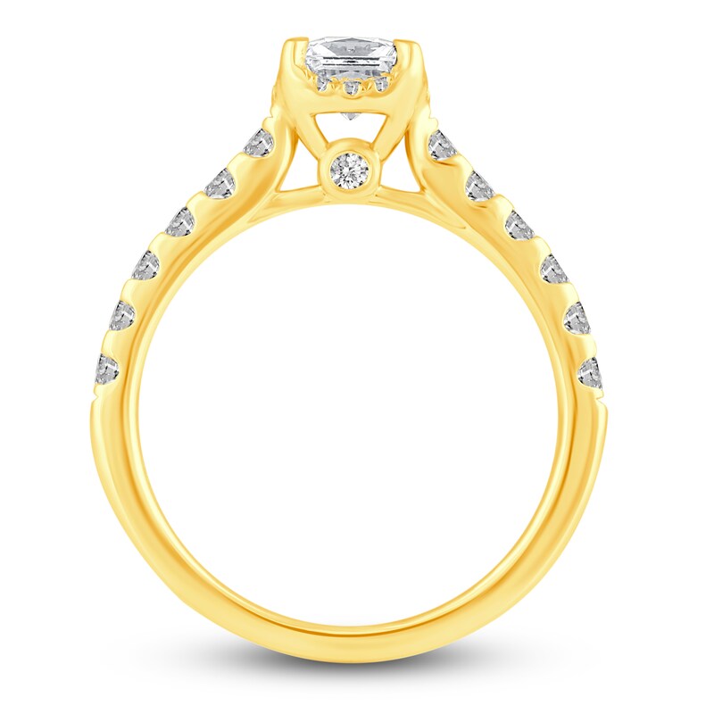 Diamond Bridal Set 1-1/2 ct tw Princess/Round 14K Yellow Gold