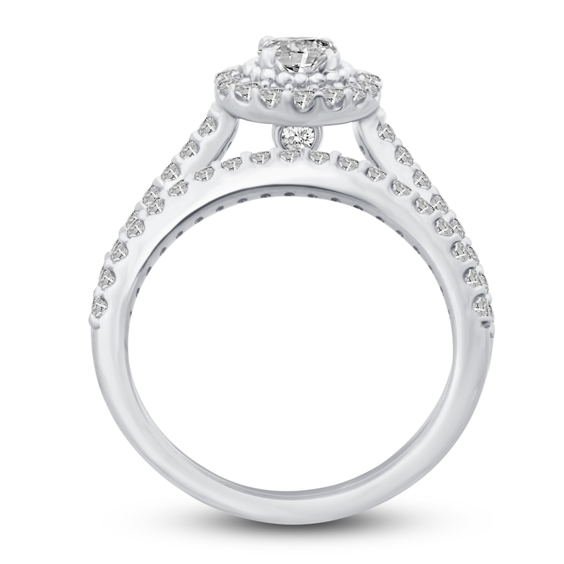 Main Image 2 of Diamond Bridal Set 1 ct tw Round 10K White Gold