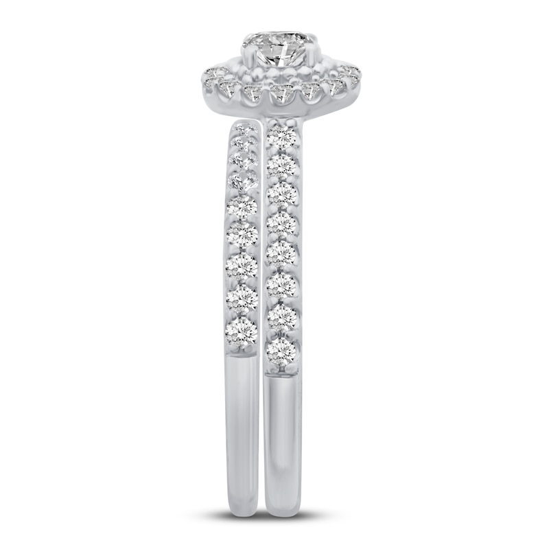 Main Image 3 of Diamond Bridal Set 1 ct tw Round 10K White Gold