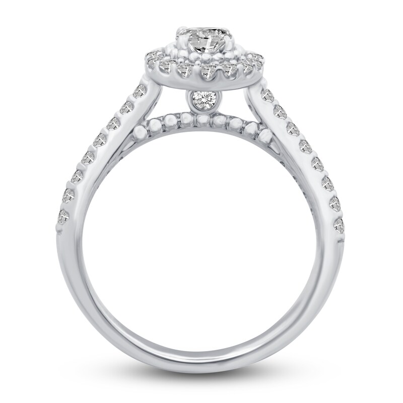 Main Image 5 of Diamond Bridal Set 1 ct tw Round 10K White Gold