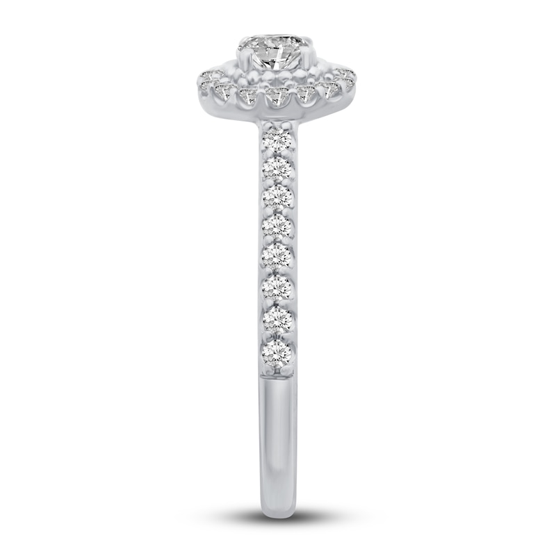 Main Image 6 of Diamond Bridal Set 1 ct tw Round 10K White Gold