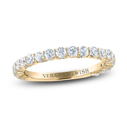 Vera Wang WISH Diamond Anniversary Ring 1 ct tw Round 18K Yellow Gold