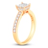 Thumbnail Image 2 of Diamond Engagement Ring 7/8 ct tw Princess/Round 14K Yellow Gold