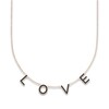 Thumbnail Image 1 of Juliette Maison Black Diamond Station Name Necklace 1-1/8 ct tw Round 10K Rose Gold