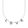 Thumbnail Image 0 of Juliette Maison Black Diamond Station Name Necklace 1-1/8 ct tw Round 10K Rose Gold