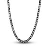 Thumbnail Image 1 of Men's Solid Wheat Chain Necklace Black Ion-Plated Stainless Steel 24" 5mm