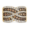 Thumbnail Image 3 of Le Vian Wrapped In Chocolate Diamond Ring 1-7/8 ct tw Round 14K Honey Gold
