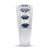 Thumbnail Image 1 of Vera Wang WISH Diamond & Sapphire Band 1 carat tw 14K Gold