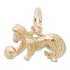 Playful Cat Charm 14K Yellow Gold
