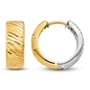 Thumbnail Image 1 of Twisted Hoop Earrings 14K Two-Tone Gold 15mm
