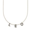 Thumbnail Image 1 of Juliette Maison Black Diamond Station Name Necklace 7/8 ct tw Round 10K Yellow Gold