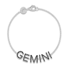 Thumbnail Image 1 of Juliette Maison Black Diamond Station Name Bracelet 1-5/8 ct tw Round 10K White Gold