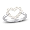 Thumbnail Image 1 of Freshwater Cultured Pearl Heart Ring 14K White Gold