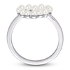 Thumbnail Image 3 of Freshwater Cultured Pearl Heart Ring 14K White Gold