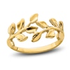 Thumbnail Image 1 of High-Polish Leaf Ring 14K Yellow Gold