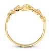 Thumbnail Image 2 of High-Polish Leaf Ring 14K Yellow Gold