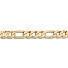 Thumbnail Image 1 of Flat Solid Figaro Chain Necklace 14K Yellow Gold 22" 10.0mm