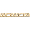 Thumbnail Image 2 of Flat Solid Figaro Chain Necklace 14K Yellow Gold 22" 10.0mm