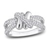Thumbnail Image 1 of Y-Knot Diamond Ring 1/2 ct tw Round 14K White Gold