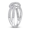 Thumbnail Image 1 of Y-Knot Diamond Ring 1/2 ct tw Round 14K White Gold