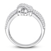 Thumbnail Image 2 of Y-Knot Diamond Ring 1/2 ct tw Round 14K White Gold