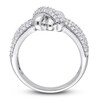 Thumbnail Image 3 of Y-Knot Diamond Ring 1/2 ct tw Round 14K White Gold