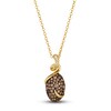 Thumbnail Image 1 of Le Vian Wrapped In Chocolate Diamond Pendant Necklace 7/8 ct tw Round 14K Honey Gold 19"