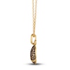 Thumbnail Image 2 of Le Vian Wrapped In Chocolate Diamond Pendant Necklace 7/8 ct tw Round 14K Honey Gold 19"