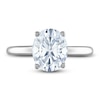 Thumbnail Image 2 of Lab-Created Diamond Solitaire Engagement Ring 2 ct tw Oval/Round Platinum