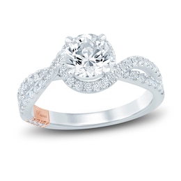 Pnina Tornai Lab-Grown Diamond Engagement Ring 1-1/2 ct tw Round 14K White Gold