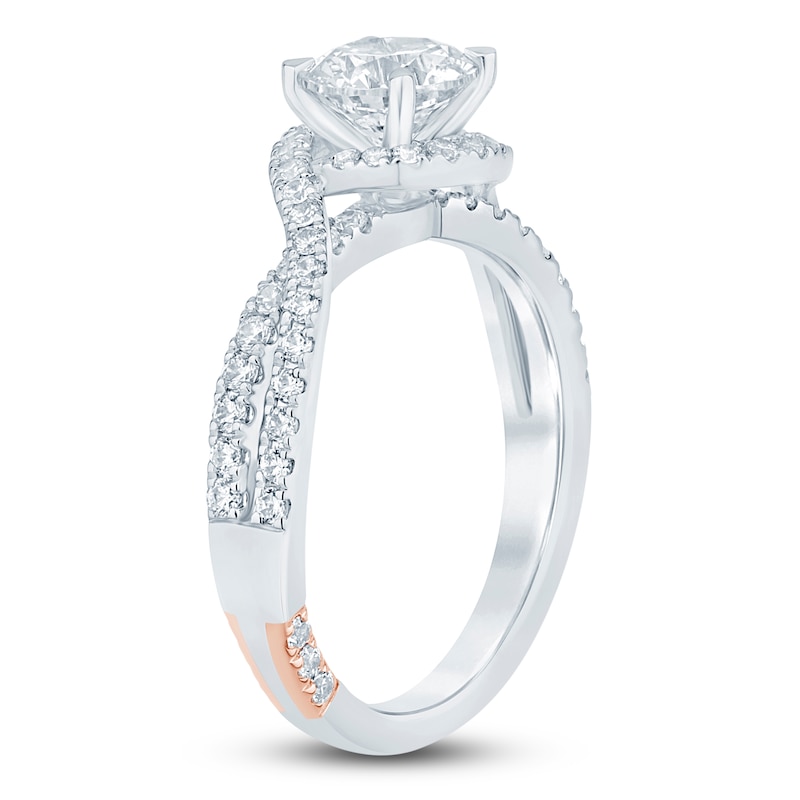 Main Image 2 of Pnina Tornai Lab-Grown Diamond Engagement Ring 1-1/2 ct tw Round 14K White Gold