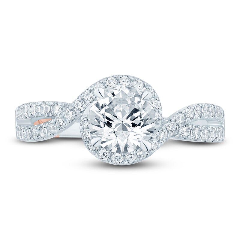 Main Image 3 of Pnina Tornai Lab-Grown Diamond Engagement Ring 1-1/2 ct tw Round 14K White Gold