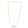 Thumbnail Image 2 of Solid Silk Rope Chain Necklace 14K Yellow Gold 24" 4.3mm