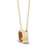 Thumbnail Image 1 of Natural Citrine Necklace 1/20 ct tw Round 14K Yellow Gold 18"
