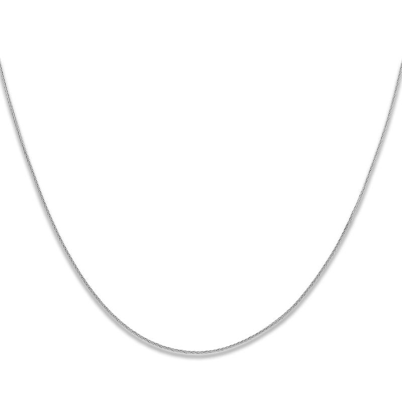 Main Image 1 of High-Polish Wheat Chain Necklace Platinum 16" 1.0mm