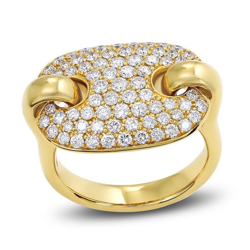Crivelli Diamond Ring 1-1/8 ct tw Round 18K Yellow Gold