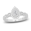 Thumbnail Image 1 of Diamond Promise Ring 3/8 ct tw Pear/Round 14K White Gold