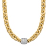 Thumbnail Image 1 of Diamond Station Necklace 5/8 ct tw Round 14K Yellow Gold 18"