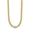 Thumbnail Image 2 of Diamond Station Necklace 5/8 ct tw Round 14K Yellow Gold 18"