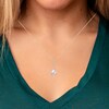Thumbnail Image 2 of Akoya Cultured Pearl Pendant Necklace 1/5 ct tw Diamonds 14K Yellow Gold 18"
