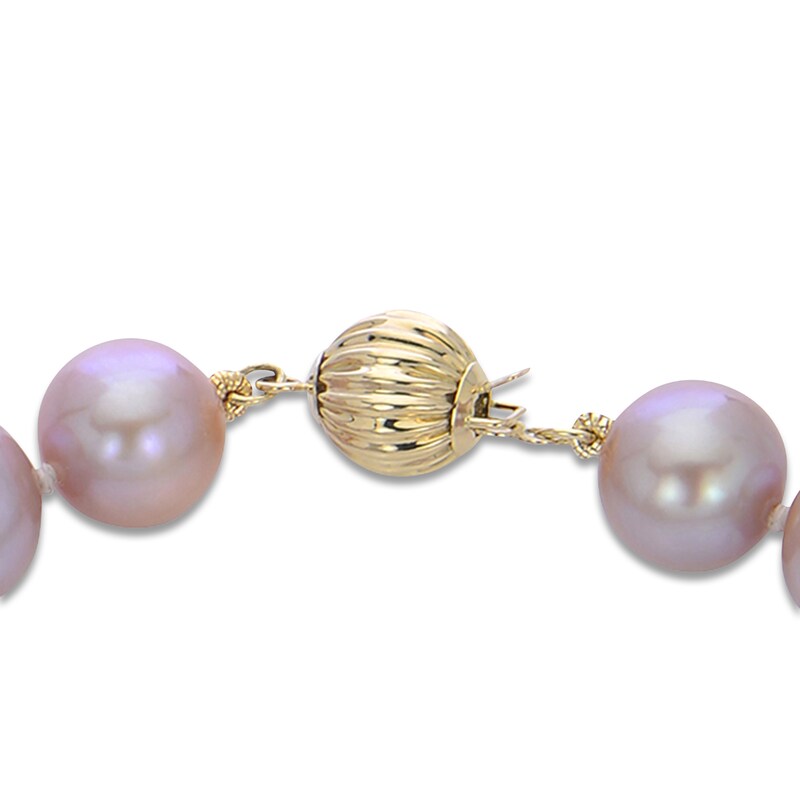 Main Image 2 of Freshwater Pink Cultured Pearl Strand Necklace 14K Yellow Gold 42&quot;