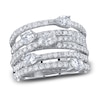 Thumbnail Image 0 of Shy Creation Oval, Pear & Round Diamond Ring 2-1/8 ct tw 14K White Gold SC22009318