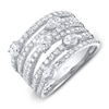 Thumbnail Image 1 of Shy Creation Oval, Pear & Round Diamond Ring 2-1/8 ct tw 14K White Gold SC22009318