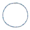 Thumbnail Image 1 of Le Vian Mare Azzurro Natural Multi-Gemstone Tennis Necklace 3/8 ct tw 14K Vanilla Gold
