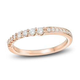 Round Diamond Anniversary Band 1/3 ct tw 14K Rose Gold