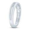Thumbnail Image 2 of Men's Diamond Anniversary Band 1/10 ct tw 14K White Gold